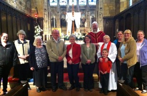 Members of the East Cleveland Walsingham Cell at St Margaret's Parish Church Brotton 29th April 2014