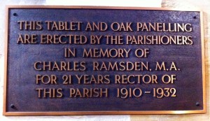 Rector Ramsden's Memorial