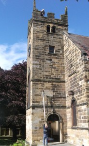 The Central Pole is ascends to the top of St Leonard's Church tower. 