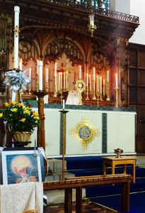 An hour of prayer was held before the Blessed Sacrament at Holy Hour in Saint Leonard's Church Loftus on  Monday 9th May 2016